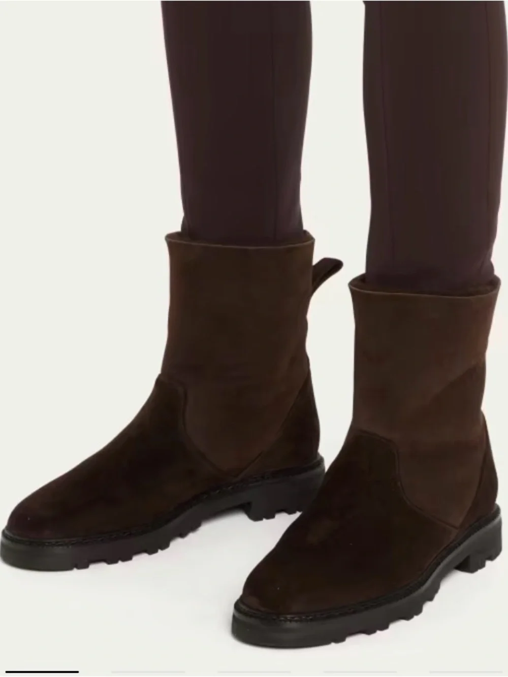 Manolo Blahnik Tomosa Cozy Boot Size 40 Dark Brown